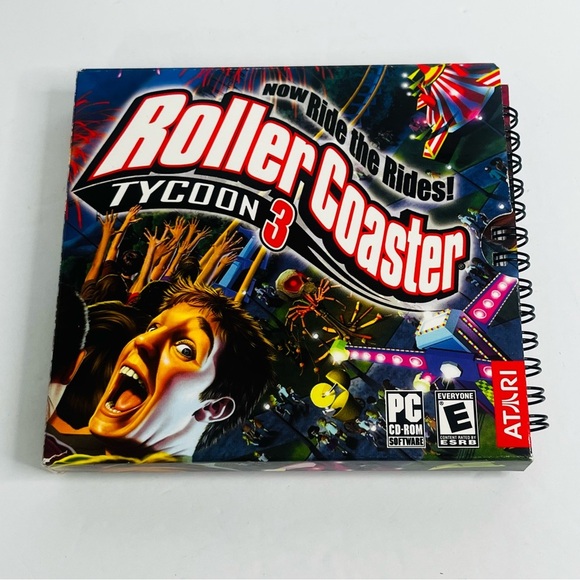 rollercoaster tycoon 3 game disc pc + original without case - Picture 4 of 5